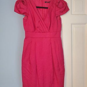 Nanette Lepore magenta silk cocktail dress size 0